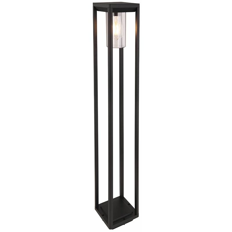 

Soporte de luz ALU negro mate jardín terraza foco decoración base soporte lámpara exterior angular Globo 3135S4