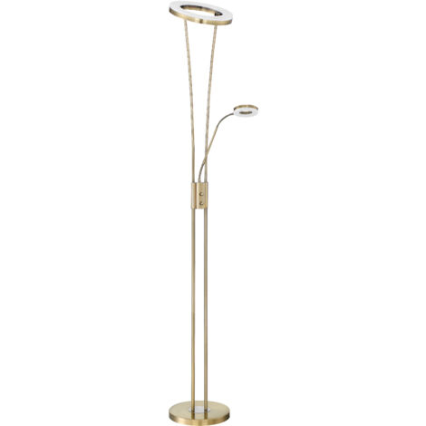 Lámpara de pie ANELLO LED 30W+5W medalla
