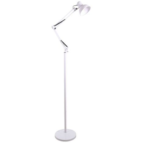 Lámpara de Pie ANTIGONA articulado 1xE27 L.28xAn.60xAl.Reg.cm Blanco
