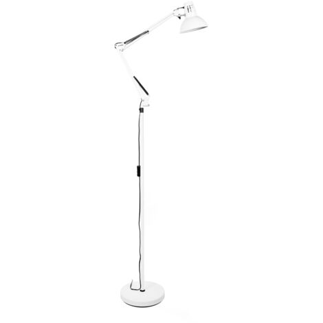 Lámpara de Pie ARQUITECT articulado 1xE27 L.25xAn.69xAl.Reg.cm Blanco