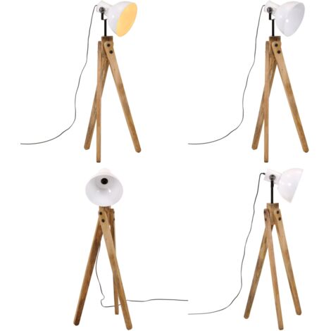 Lámpara de pie blanco 25 W E27 45x45x120 cm - Iluminación - Estilo industrial