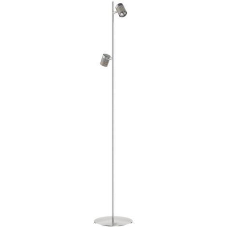 Lámpara de pie Bolzano acabado niquel satinado 150 cm(alto) 20 cm(ancho) 20 cm (fondo)