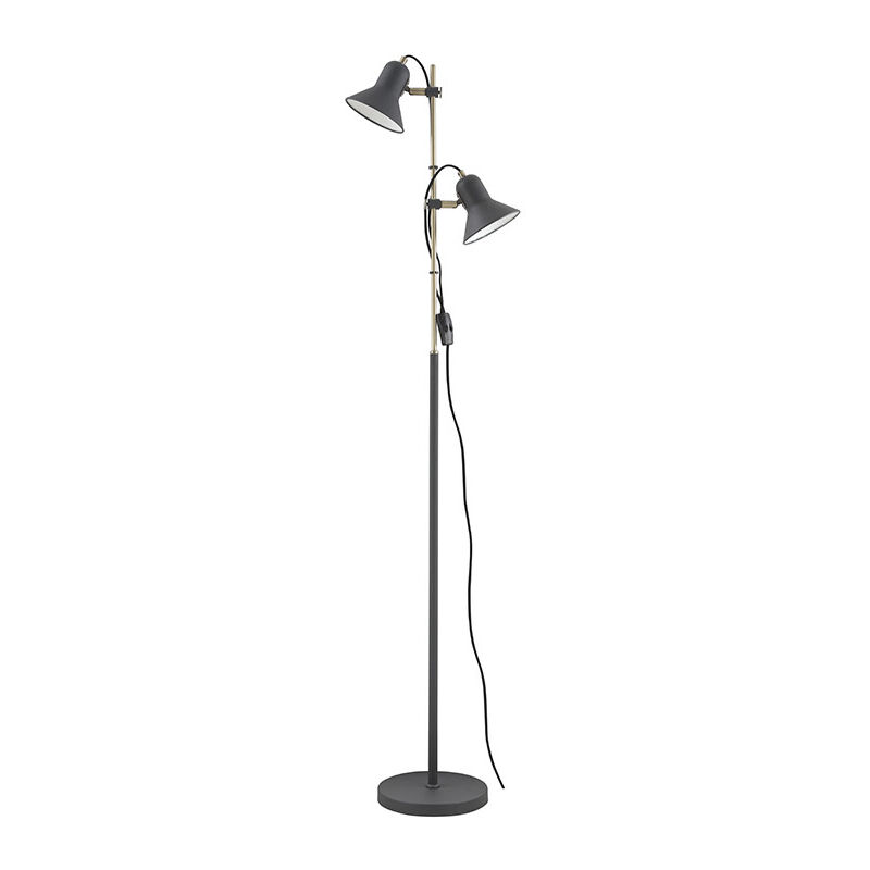 

Lámpara de pie Boston 2xE27 negra 153cm. (F-Bright 1950911-N)