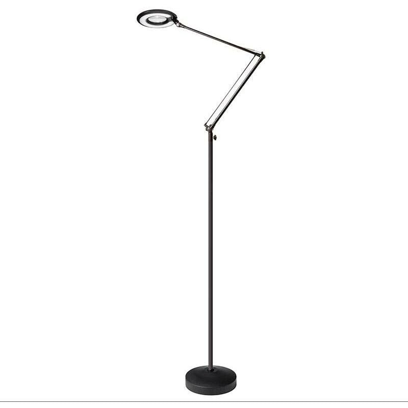 Ledbox - bresslo Lampadaire articulé, noir, blanc neutre, dimmable