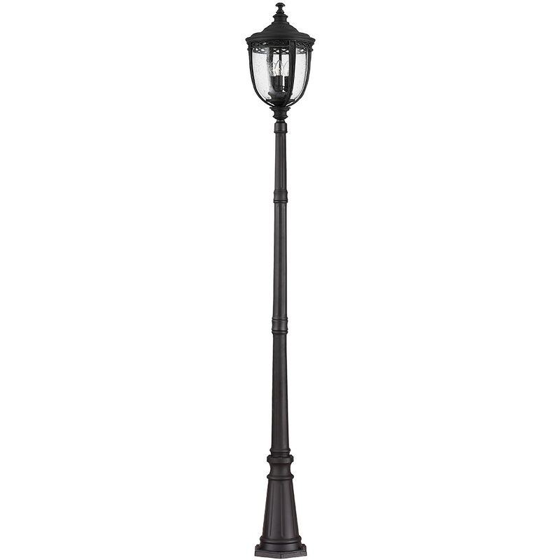 

English Bridle - Farola de exterior grande de 3 luces Negro IP44, E14 - Elstead