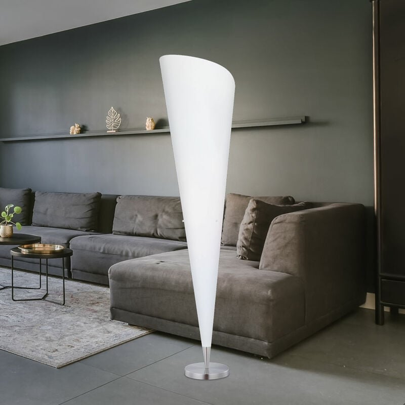 

Lámpara de pie con diseño de embudo, reflector de techo, sala de estar, comedor, iluminación, lámpara lateral blanca en un juego que incluye