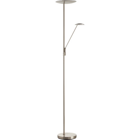Lámpara de pie DAPHNE cromo mate LED 33W+8W