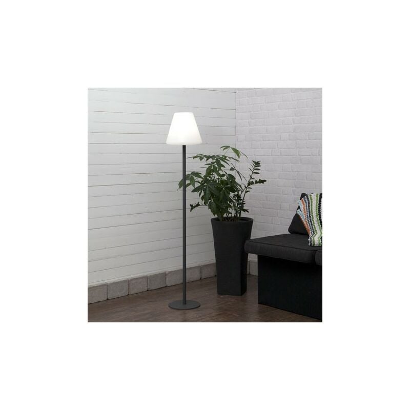 

Lámpara de pie de jardín de moda gris 150 cm E27 área IP65