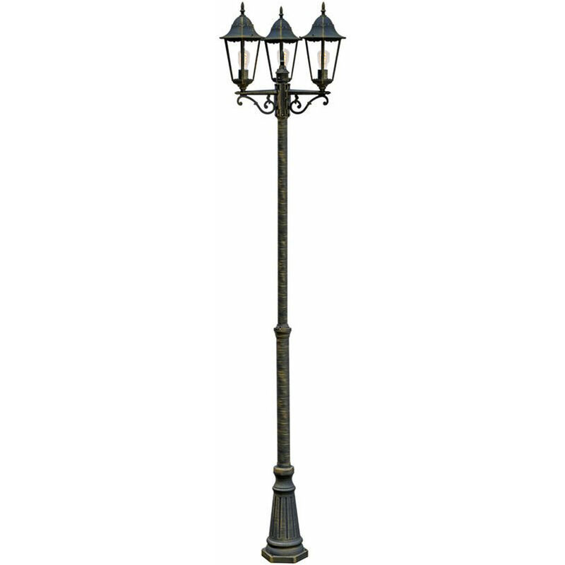

Lámpara al aire libre candelabro lámpara de pie soporte iluminación linterna luz daños 103170