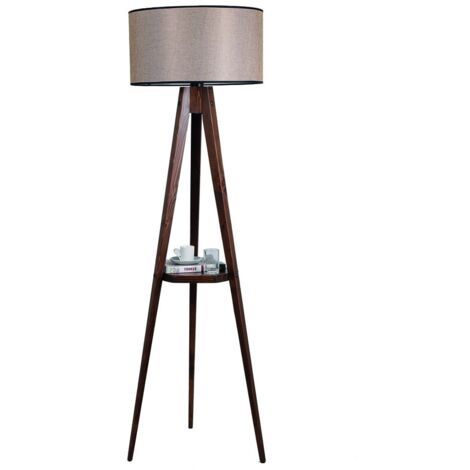 Lámpara de pie de madera Model 1 beige