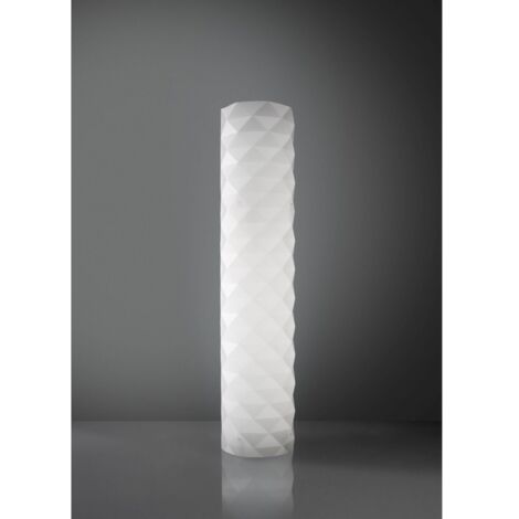 Lámpara de pie de metal blanco 27 x 123h