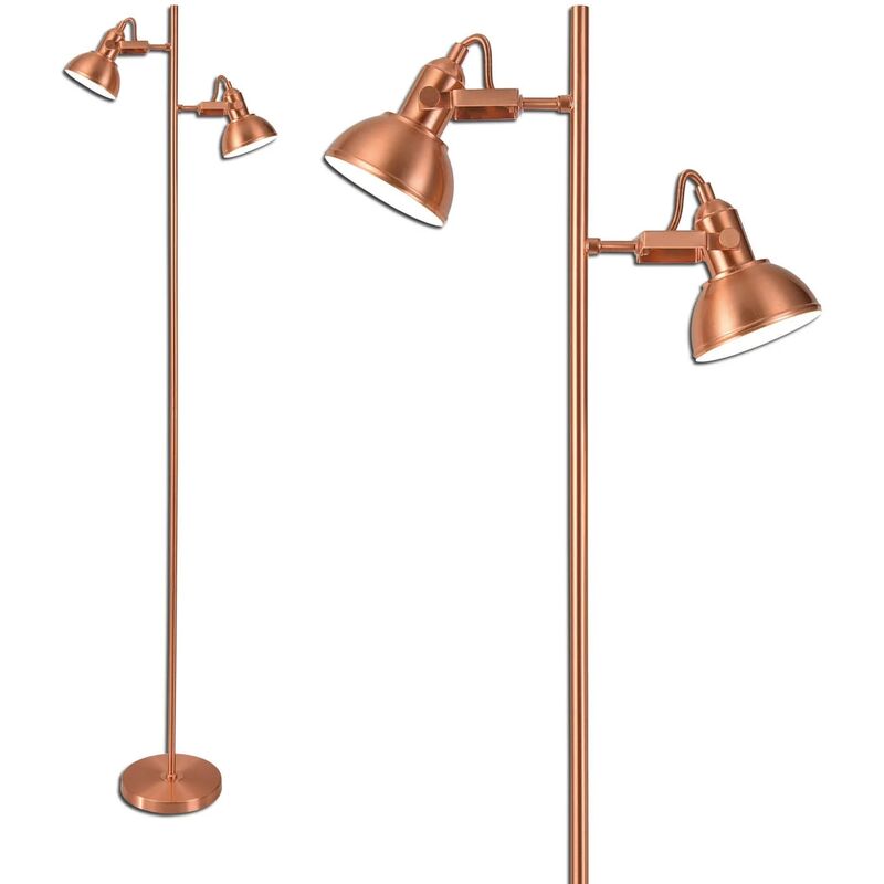 

Lúzete - Lámpara De Pie Decorativa 2 Luces Murray Cobre