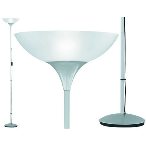 Lámpara de pie Dezwo H180 cm – Metal titanio – Trio Lighting – Iluminación de interiores