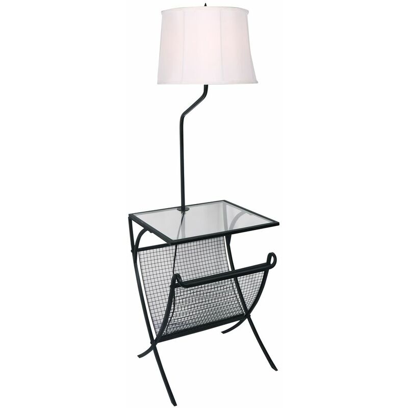 

Lámpara de Pie DKD Home Decor Negro Metal Cristal (50 x 50 x 152 cm)