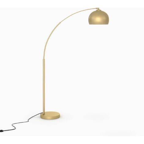 RENDEZ-VOUS DÉCO Lámpara de pie en metal color latón - Dinard