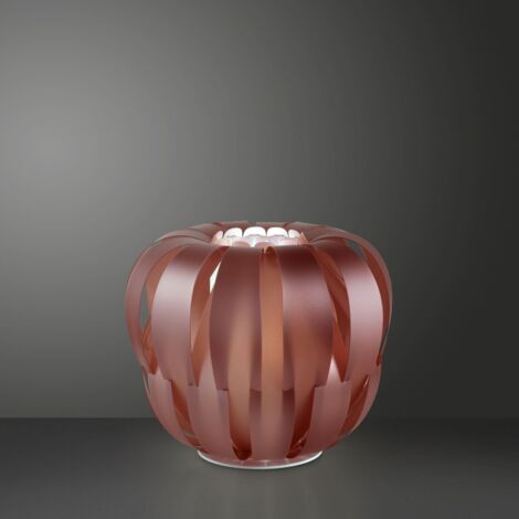 Lámpara de Pie en Metal Rosa en Metal Blanco Cm. 60x55h