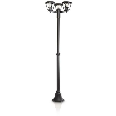 Lampara De Pie Exterior "Creek" Negro 153853016