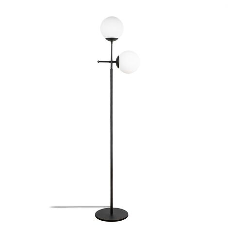 Lámpara de pie Garet Negro (2 luces)