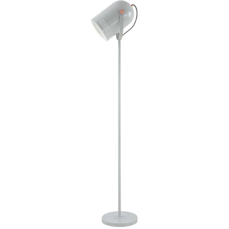 LAMPARA DE PIE GRIS COBRE E27