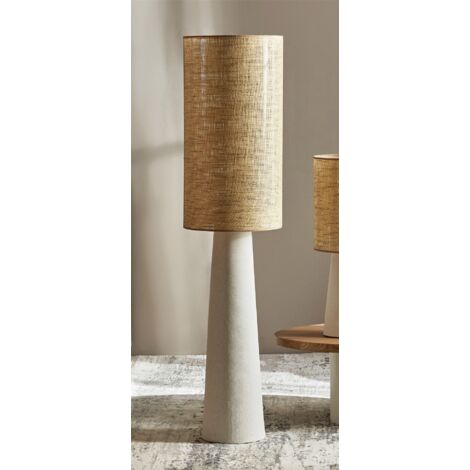Lampara De Pie Heracles P/Imit. Ratan 143 Cms. 35Dx143 Cms