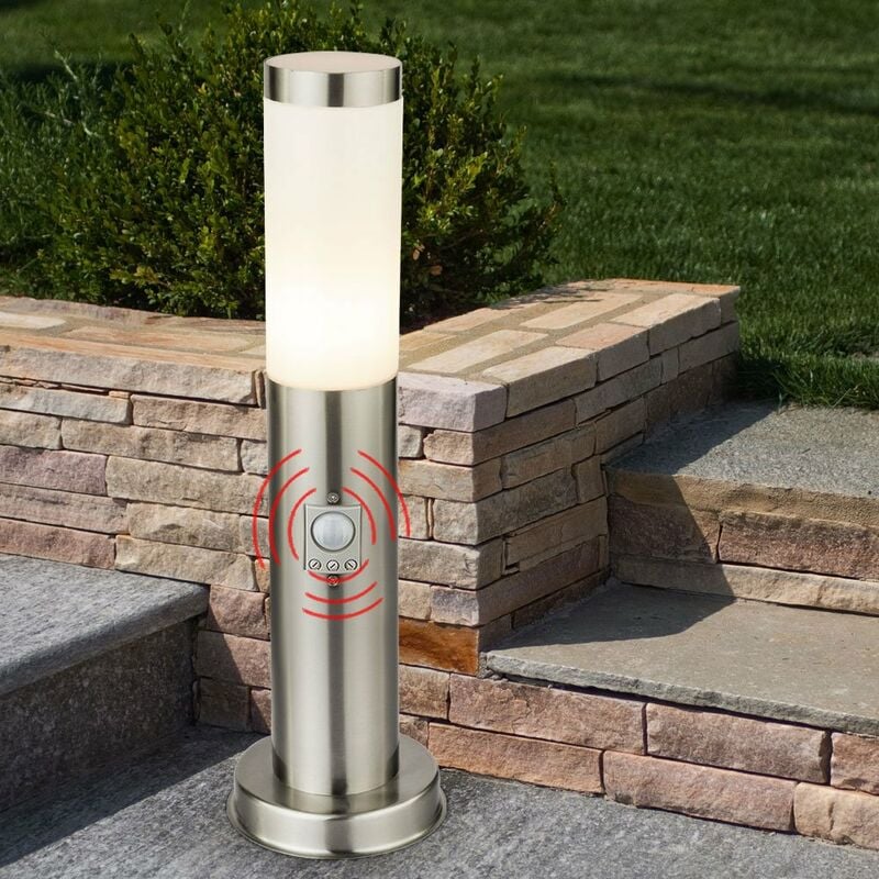 

Lámpara de pie Lámpara de camino Lámpara de exterior Detector de movimiento Linterna de acero inoxidable Lámpara de jardín IP44 Nueva York BT1003A