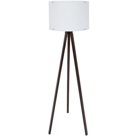 Lámpara de pie, lámpara de pie, iluminación de salón. Lamp Blanco Negro
