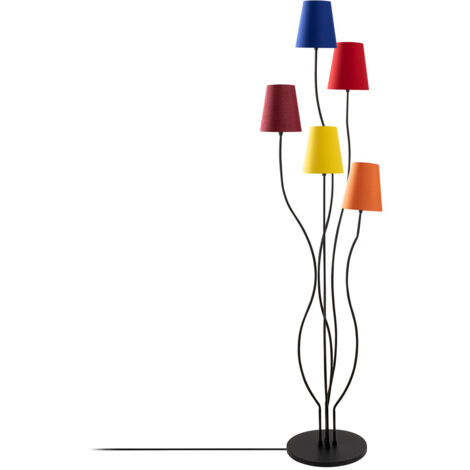 Lámpara de pie, lámpara de pie, iluminación de salón. Lamp Multicolor