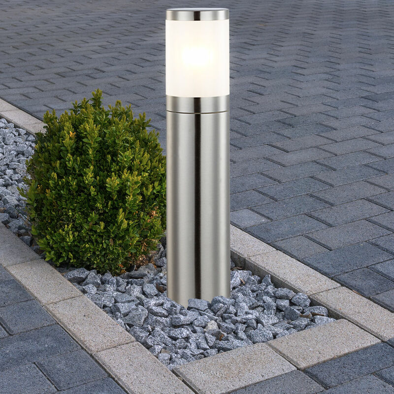 

Lámpara de pie, lámpara de pie de puerta de casa de jardín, iluminación de acero inoxidable en un juego que incluye bombillas LED