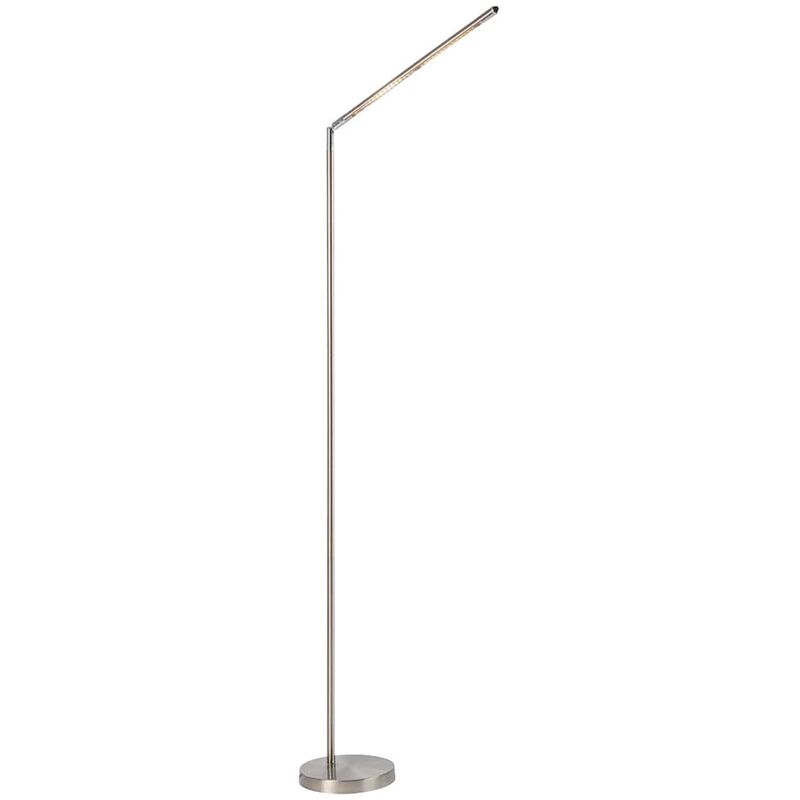 

Lámpara de pie LED conjunta lámpara de pie moderna lámparas de pie de salón, junta mate, 1x LED 6 vatios 480 lúmenes blanco cálido, H 160 cm