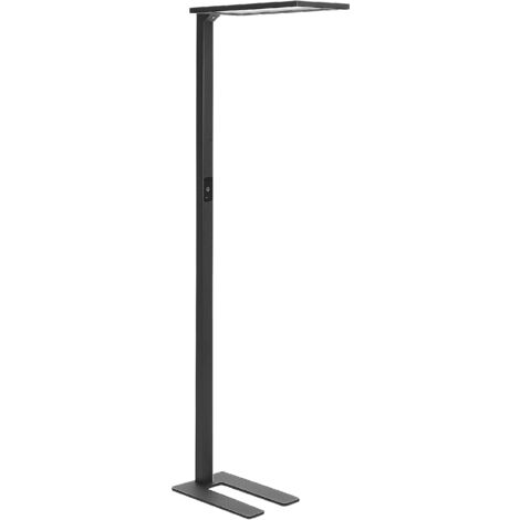 Lámpara de pie LED de metal negro 196 cm sensor movimiento interruptor Orion