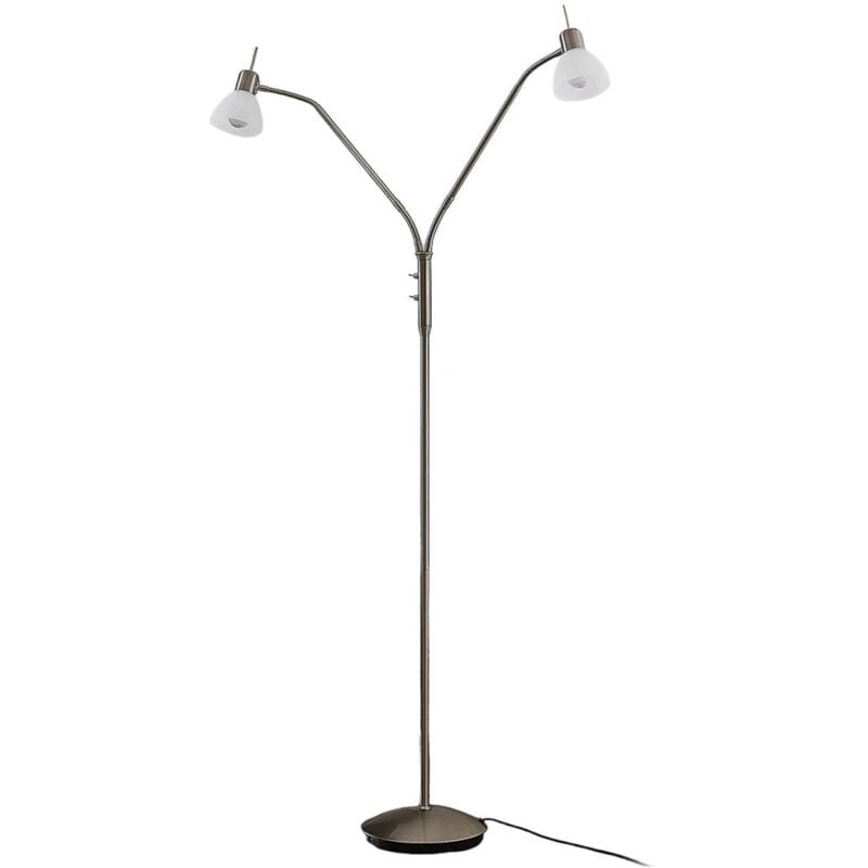

Lámpara de pie LED Gwendolin con dos brazos