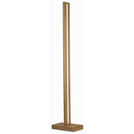 LAMPARA DE PIE LED MADERA REGULABLE 25W 3000K