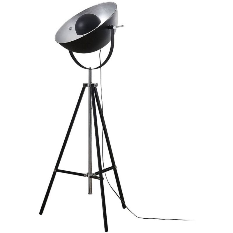 

Lámpara de pie LED Muriel trípode WiFi negro/plata
