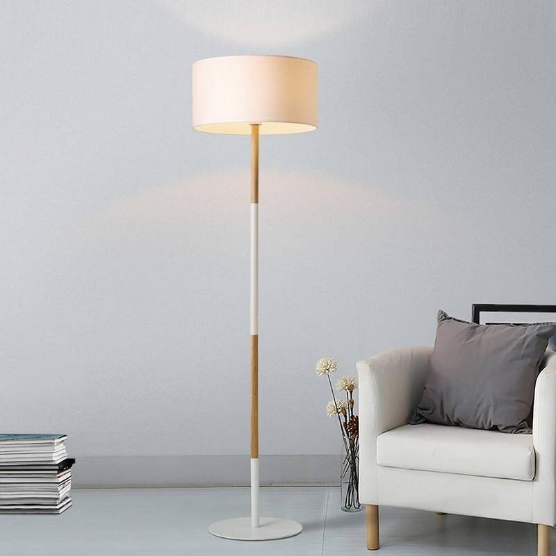 

Barcelona Led - Lámpara de pie madera 'CLASS' | Blanco