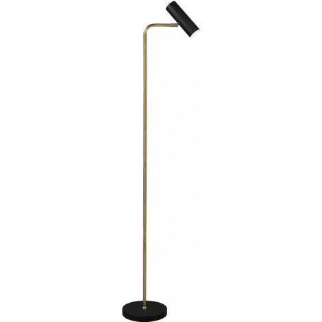 Lámpara De Pie Marley Latón Y Punto Negro H151 Trio Lighting