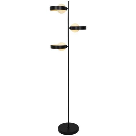 Lámpara de pie modelo Arianna acabado negro, 148cm(alto) 40cm(ancho) 40cm(fondo)