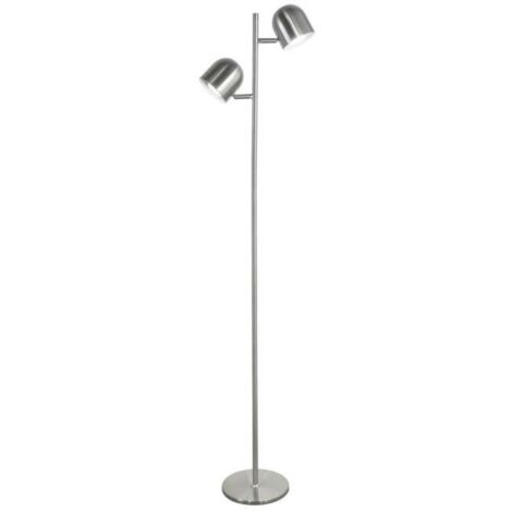 Lámpara de pie modelo Baptiste acabado niquel satinado 138cm(alto) 31cm(ancho) 20cm(largo)