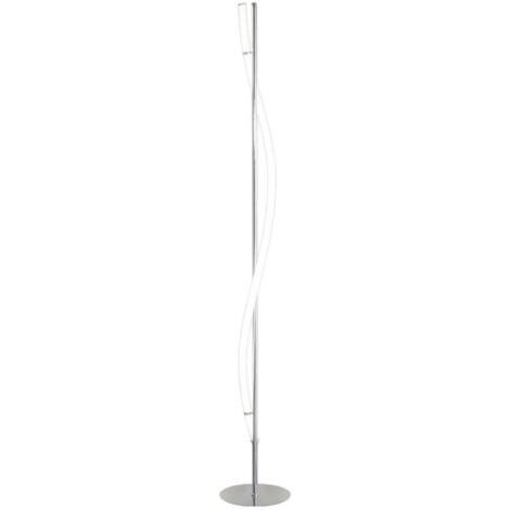 Lámpara de pie modelo Serpis acabado cromo 159cm (alto) 23cm (ancho) 23cm(largo)