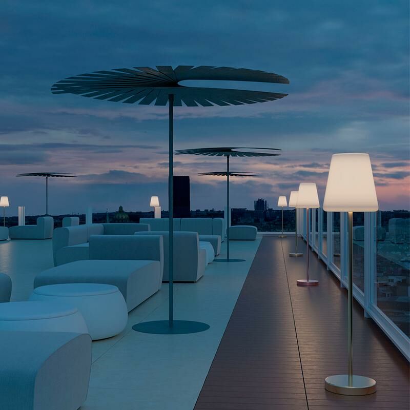 

Lámpara de pie 120cm gris antracita Solar+Batería recargable LED/RGB - Moovere