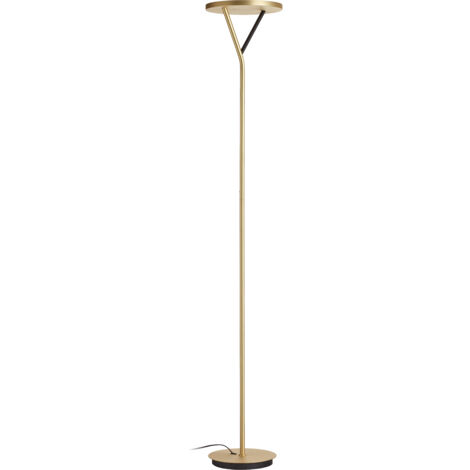 Lámpara de pie PLANA S latón 40W dimmable