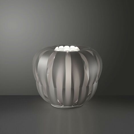 Lámpara de pie plateada de metal blanco 60 x 55h