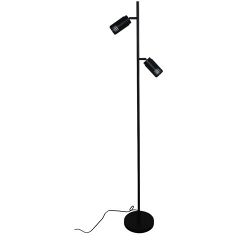 Lámpara de pie Sahara Negro Arenado (2xGU10)