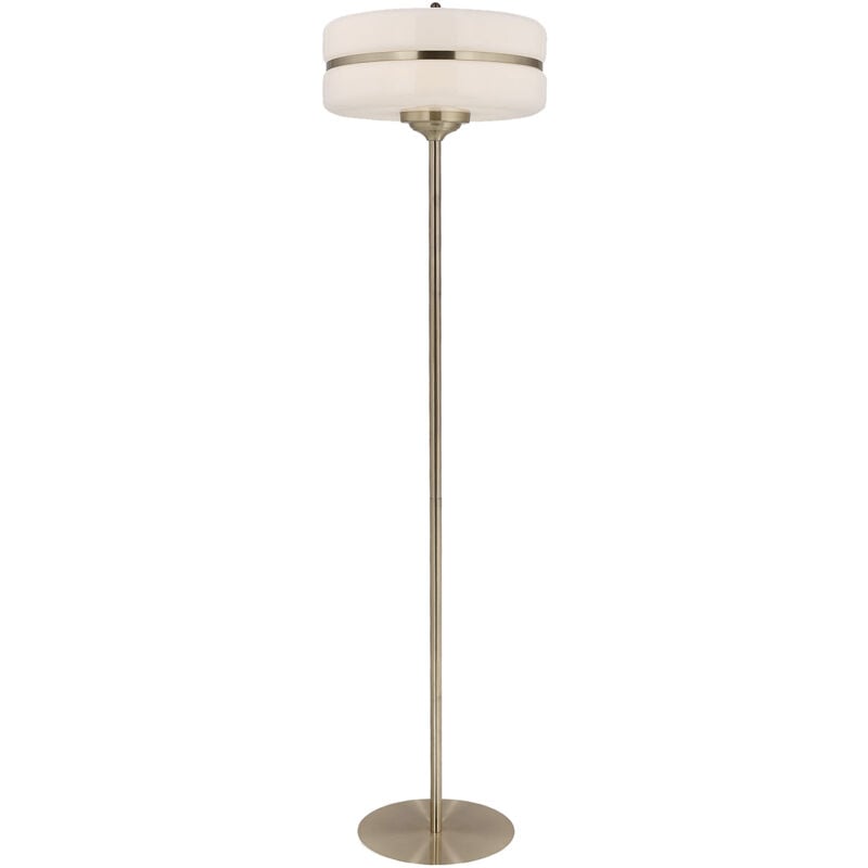 

Lámpara de pie Sarod blanco y dorado - 50231021683881