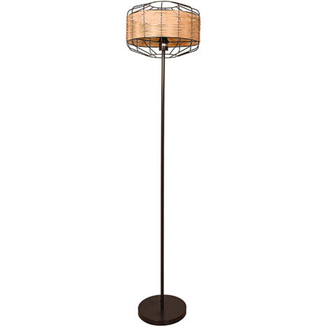 Lámpara de pie SOLANGE 35d en Rattan