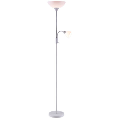 Lámpara de Pie TORINO 1xE27 + 1xE14 25d blanco