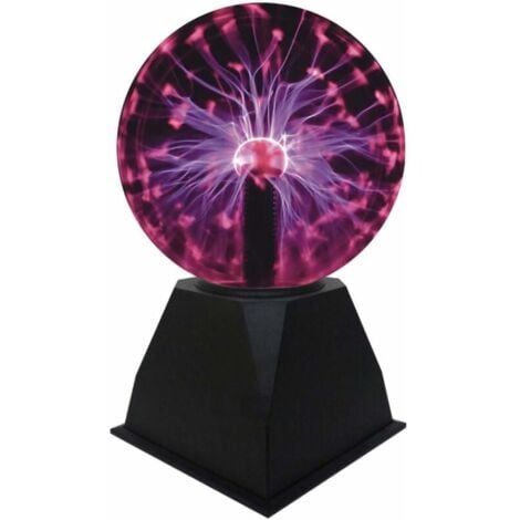 Lámpara de plasma de 5 pulgadas con esfera iónica sensible al tacto, luz roja, luces nocturnas novedosas