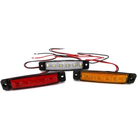 Lámpara de posición 6 LED 12V colores