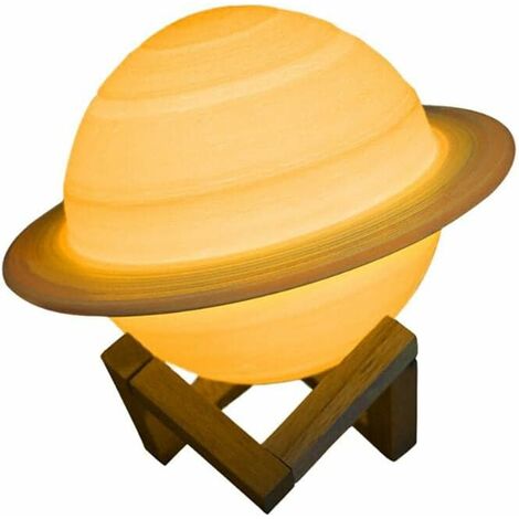 Lámpara De Saturno MINKUROW Con Luces De Control Remoto, Patrón De Planeta, Regalo Recargable Por Usb, Idea Para Bebés, Niñas, Niños, Cumpleaños, 15cm