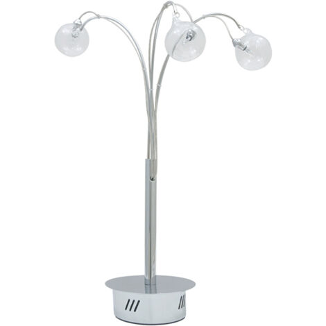 Lámpara de sobremesa AZAMOR 3xG4 12V 37d Cromo