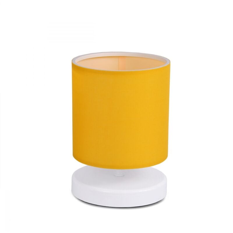 WellHome Lampe de table COMO 22 cm Jaune